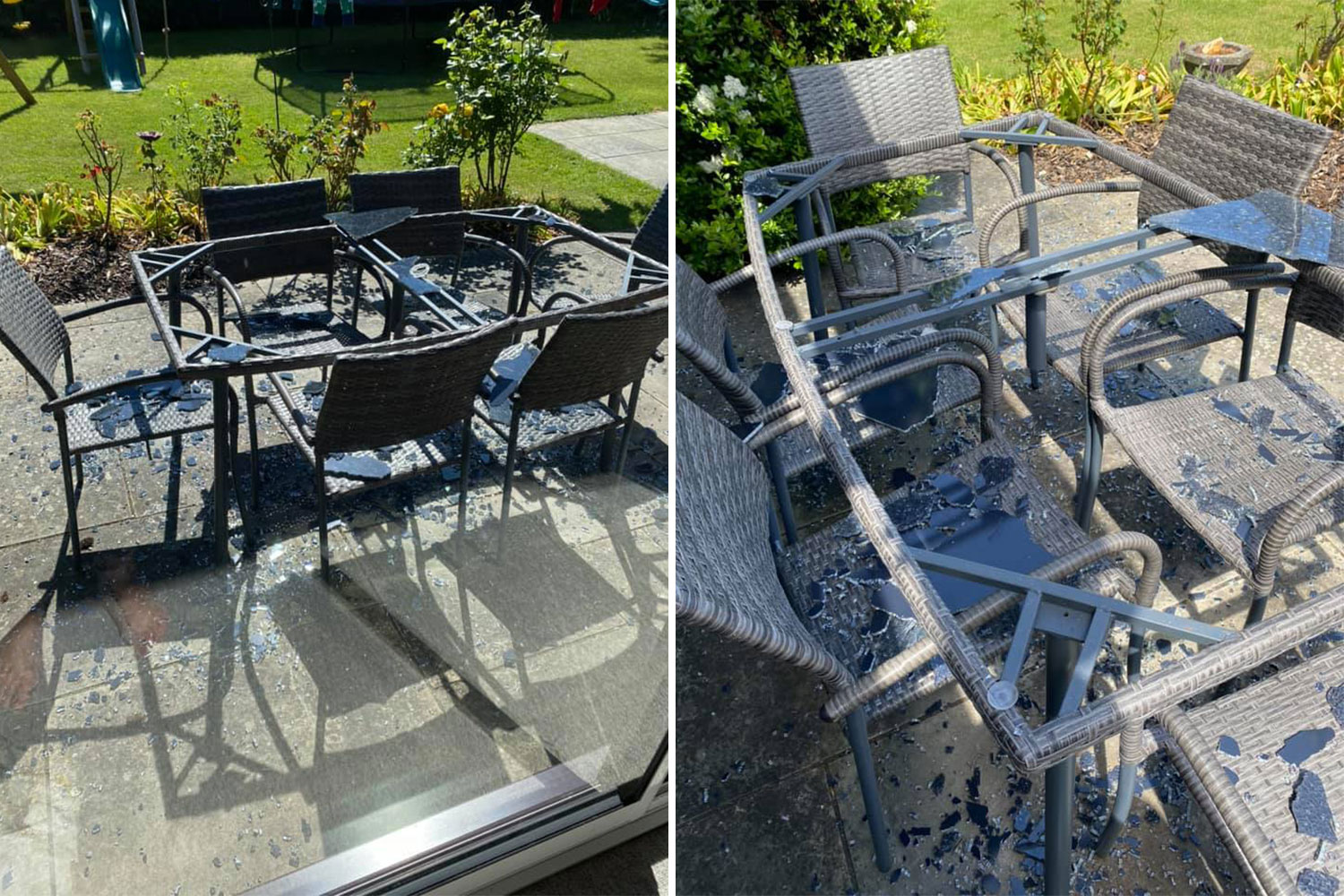 Custom cut replacement glass for rattan tables in London